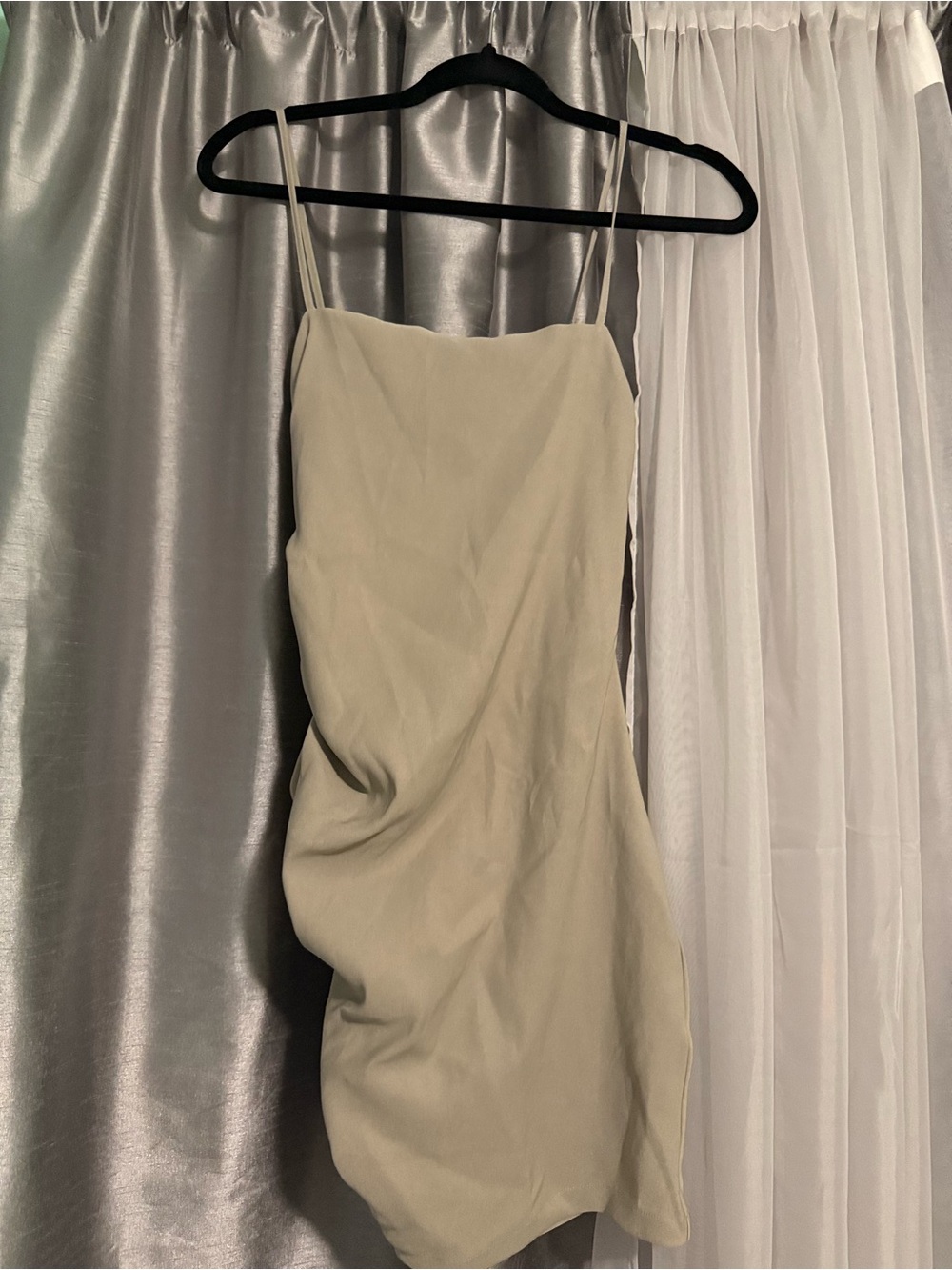 Zara ruched strappy Mini Dress